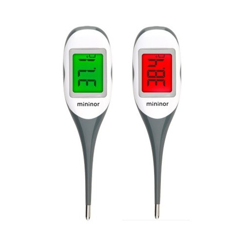 Gråt digitalt termometer fra Mininor med display
