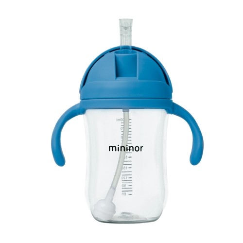 Mininor drypfri sugerørskop på 330 ml med motivet Blue Whale