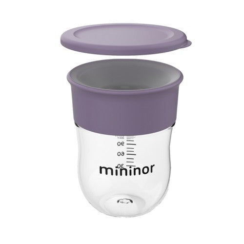 Mininor Training Cup træningskop på 220 ml i farven lilac flower