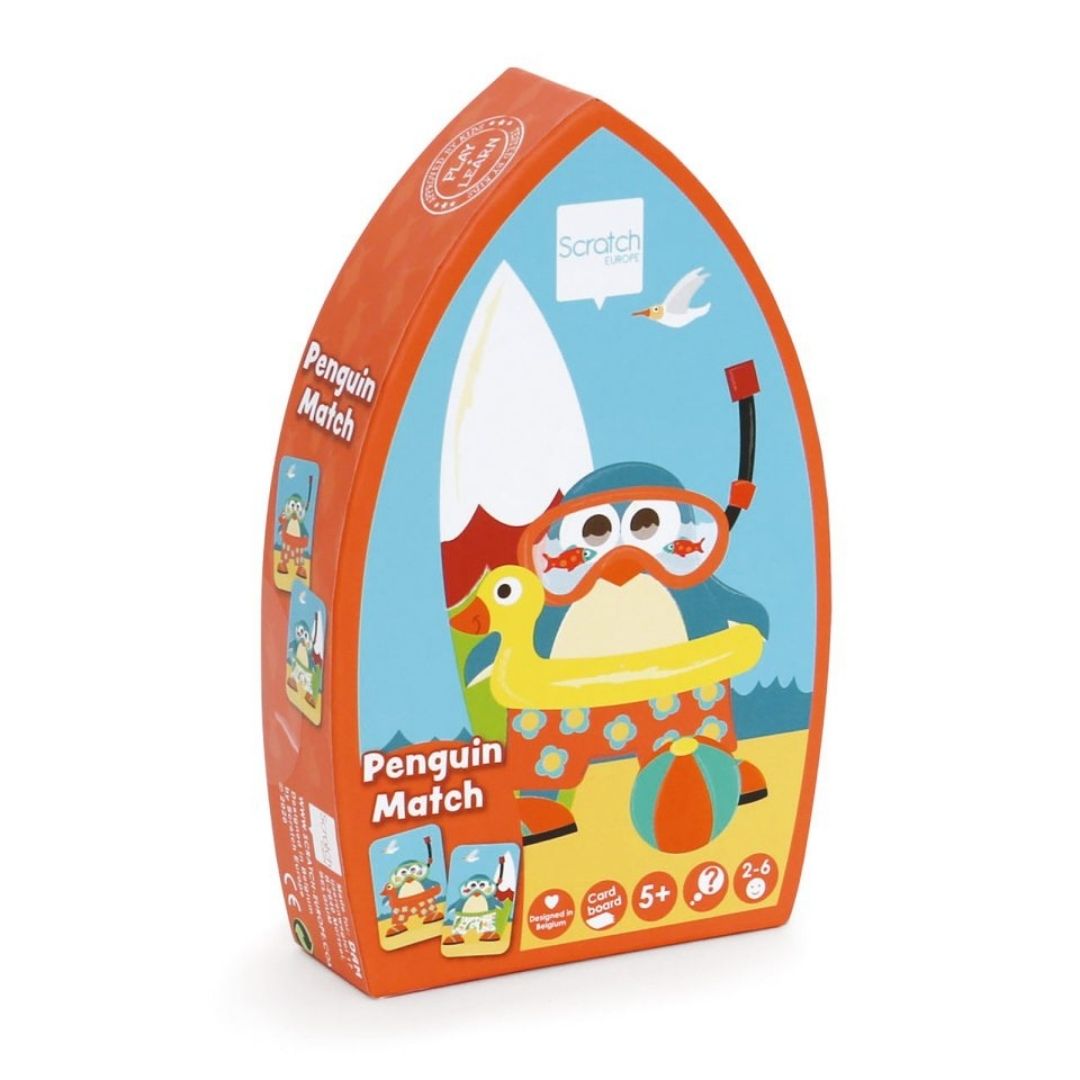 Minivendespil med pingvinkort fra Scratch til rejser