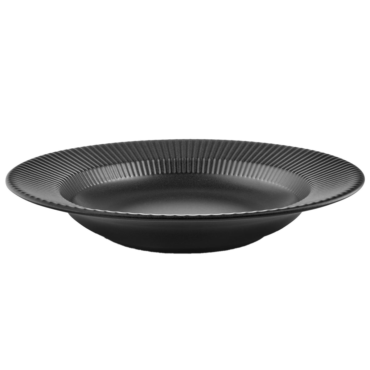 Eva Trio Legio Nova Black dyb tallerken på 25 cm med høj kant