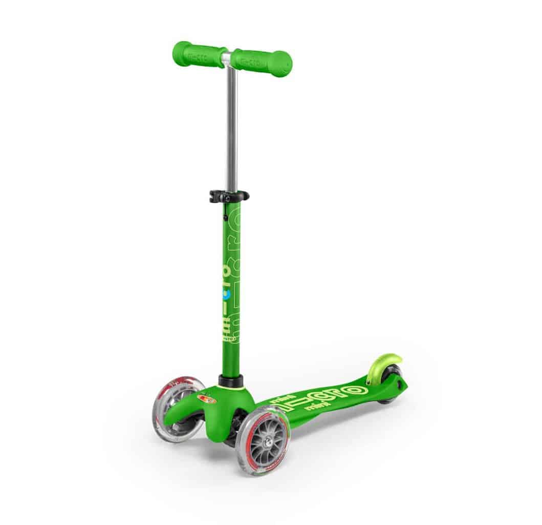 Grønt Micro Mini Deluxe løbehjul til børn på 2–5 år