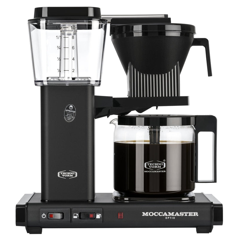 Se Moccamaster Optio kaffemaskine 1,25 liter, Matt Black ✔ Kæmpe udvalg i Moccamaster ✔ Meget billig fragt og hurtig levering: 1 - 2 hverdage - Varenummer: KTO-53912 og barcode / Ean: &