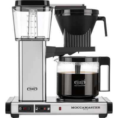 Se Moccamaster Optio kaffemaskine 1,25 liter, Polished Silver ✔ Kæmpe udvalg i Moccamaster ✔ Meget billig fragt og hurtig levering: 1 - 2 hverdage - Varenummer: KTO-53917 og barcode / Ean: '8712072539174 på lager - Udsalg på Kaffebrygger Spar op til 55% - Over 1334 design mærker på udsalg