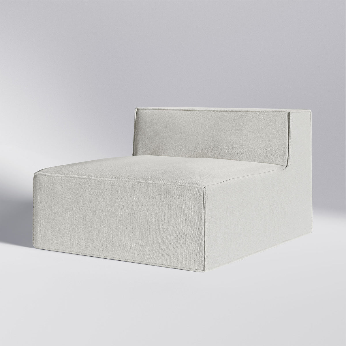 Moduri Lounge sofamodul i hvid med ryglæn og armlænsfrit design