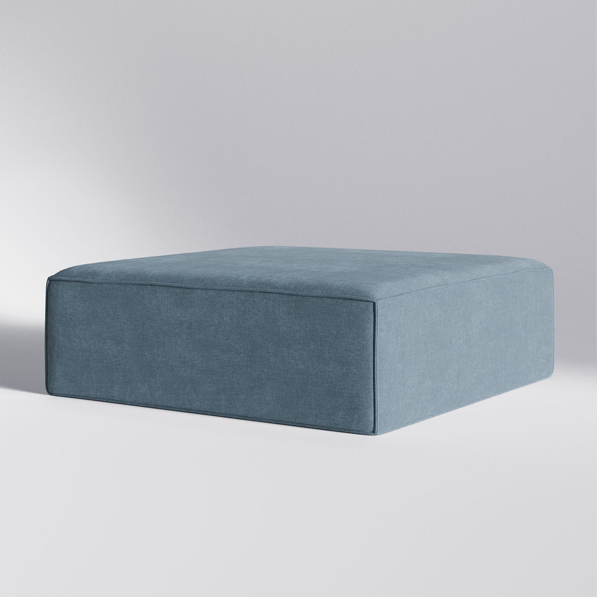 Blåt pufmodul fra Moduri Lounge sofaserien