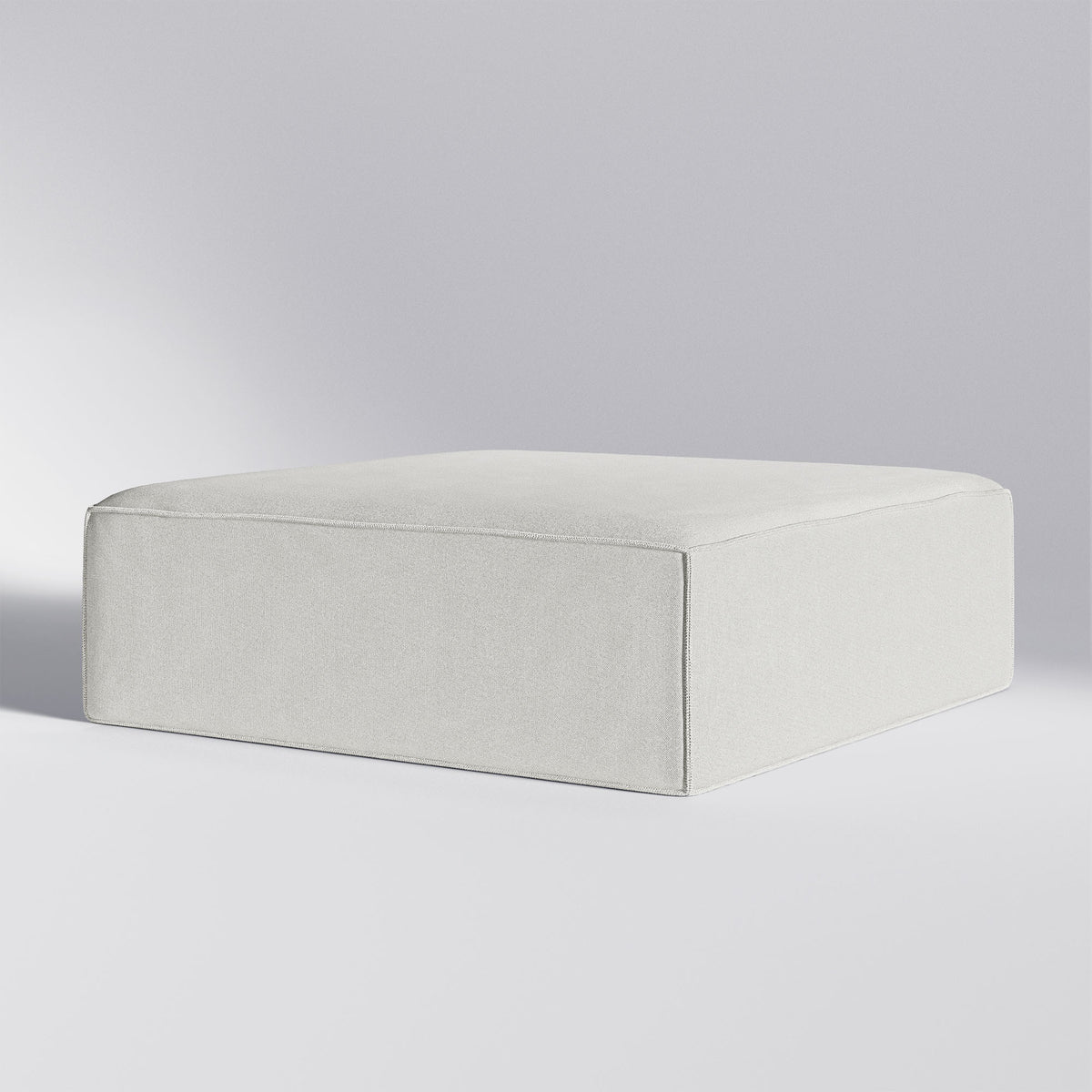 Moduri Lounge pufmodul i hvid med enkelt og moderne design