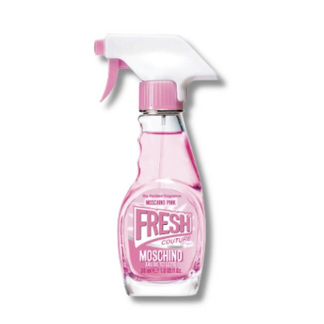Lille flaske med Moschino Fresh Couture Pink eau de toilette spray, 30 ml