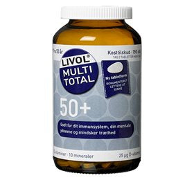 Se Livol Multivitamin m.urter 50+ 150 tab. ✔ Kæmpe udvalg i Livol - Køb online på udsalg og tilbud lige nu ✔ Billig fragt og hurtig levering - Varenummer: Helsegrossisten-53770 og 5702071500186 på lager - Udsalg på Sundhed > Mærker > Vitaminer Spar stort – op til 71% - Over 2.739 kendte mærker på stort udsalg