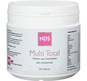 NDS Multi Total multivitamin og mineral 250 tab.
