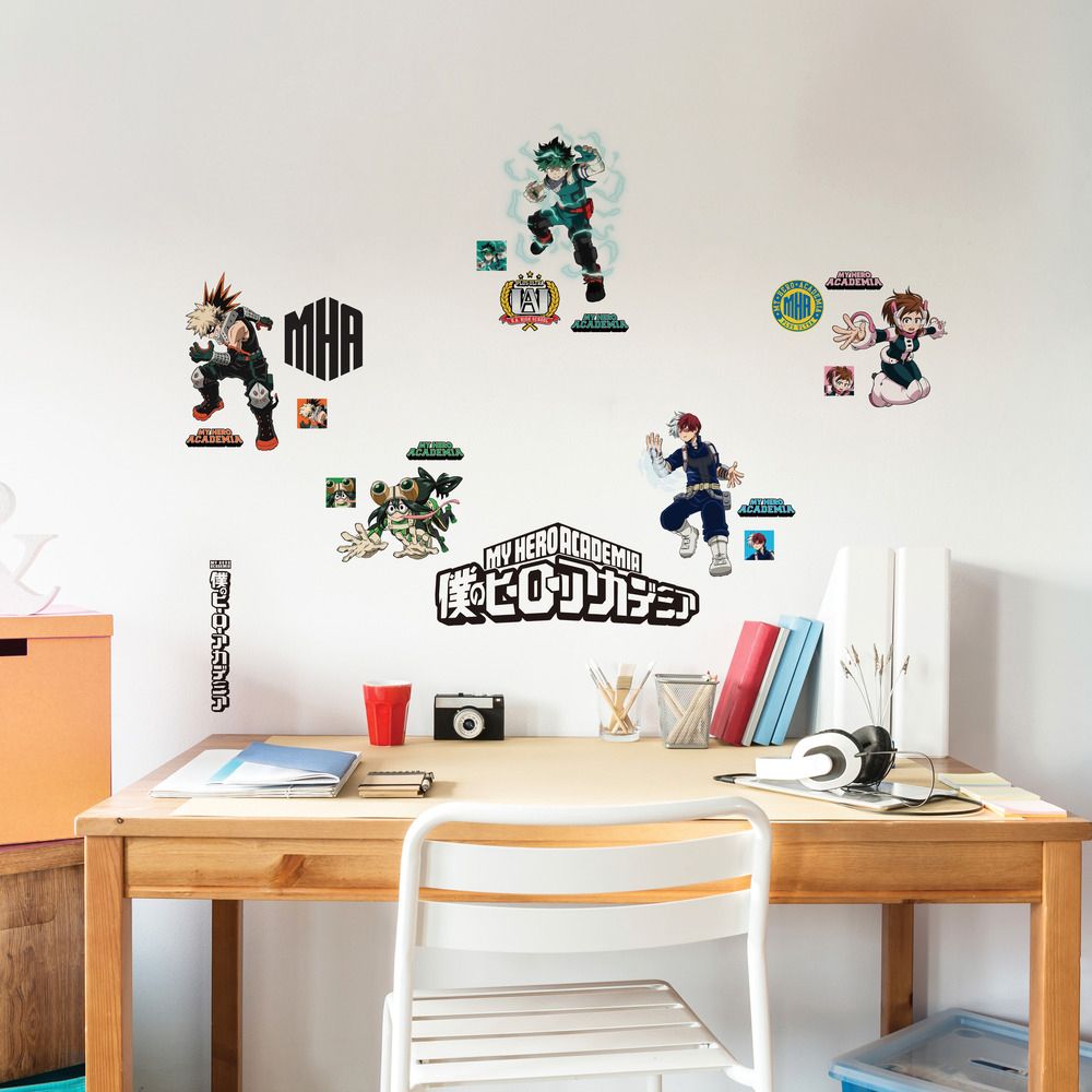 Se My Hero Academia Wallstickers ✔ Kæmpe udvalg i Roommates - Køb online på udsalg og tilbud lige nu ✔ Hurtig levering til lave fragtpriser - Varenummer: MMAction-216192 og 34878635927 på lager - Udsalg på Wallstickers til børneværelset Spar helt op til 79% - Over 2.739 kendte mærker på udsalg