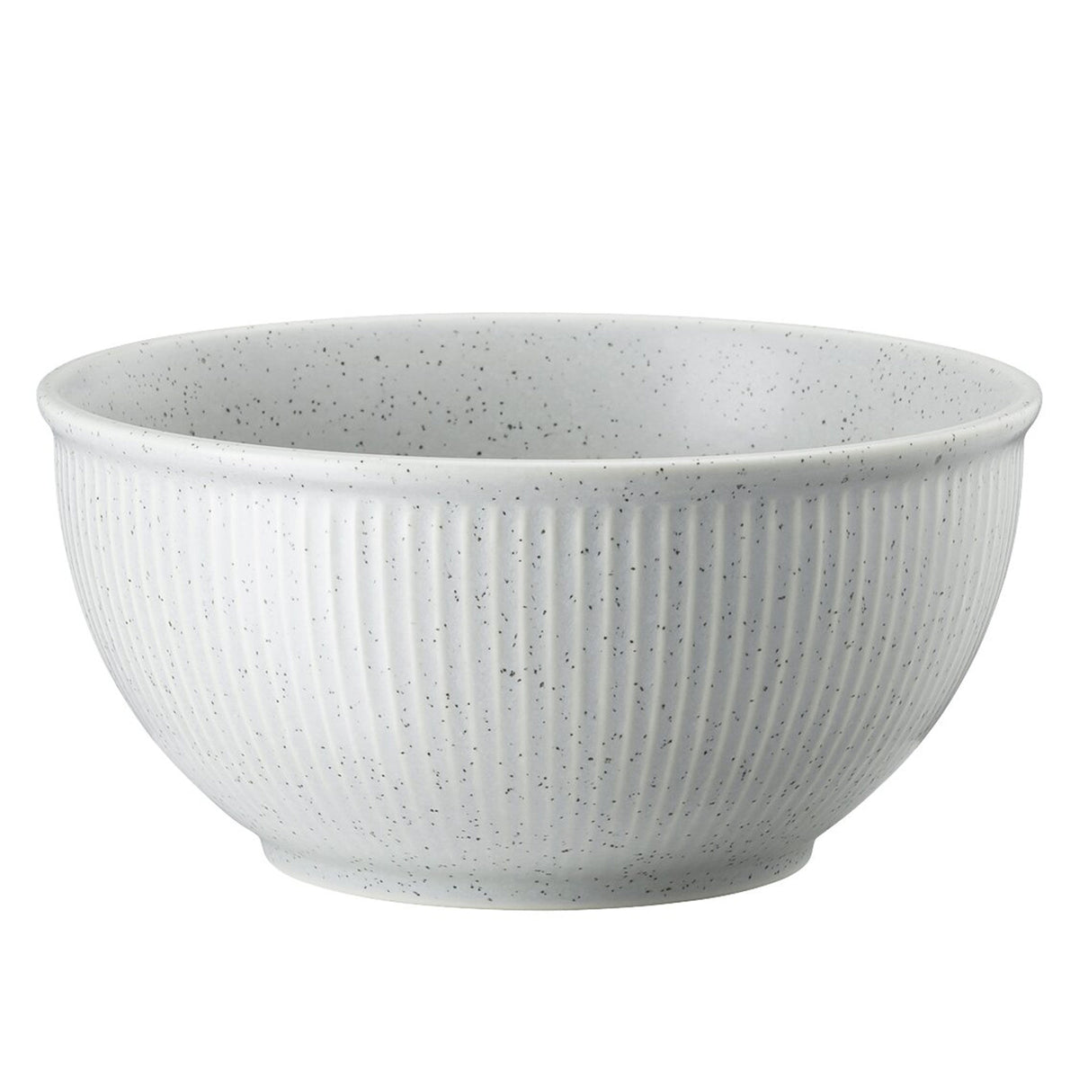 Lysegrå stentøjsskål med rillet yderside fra Rosenthal Thomas Clay, 15 cm