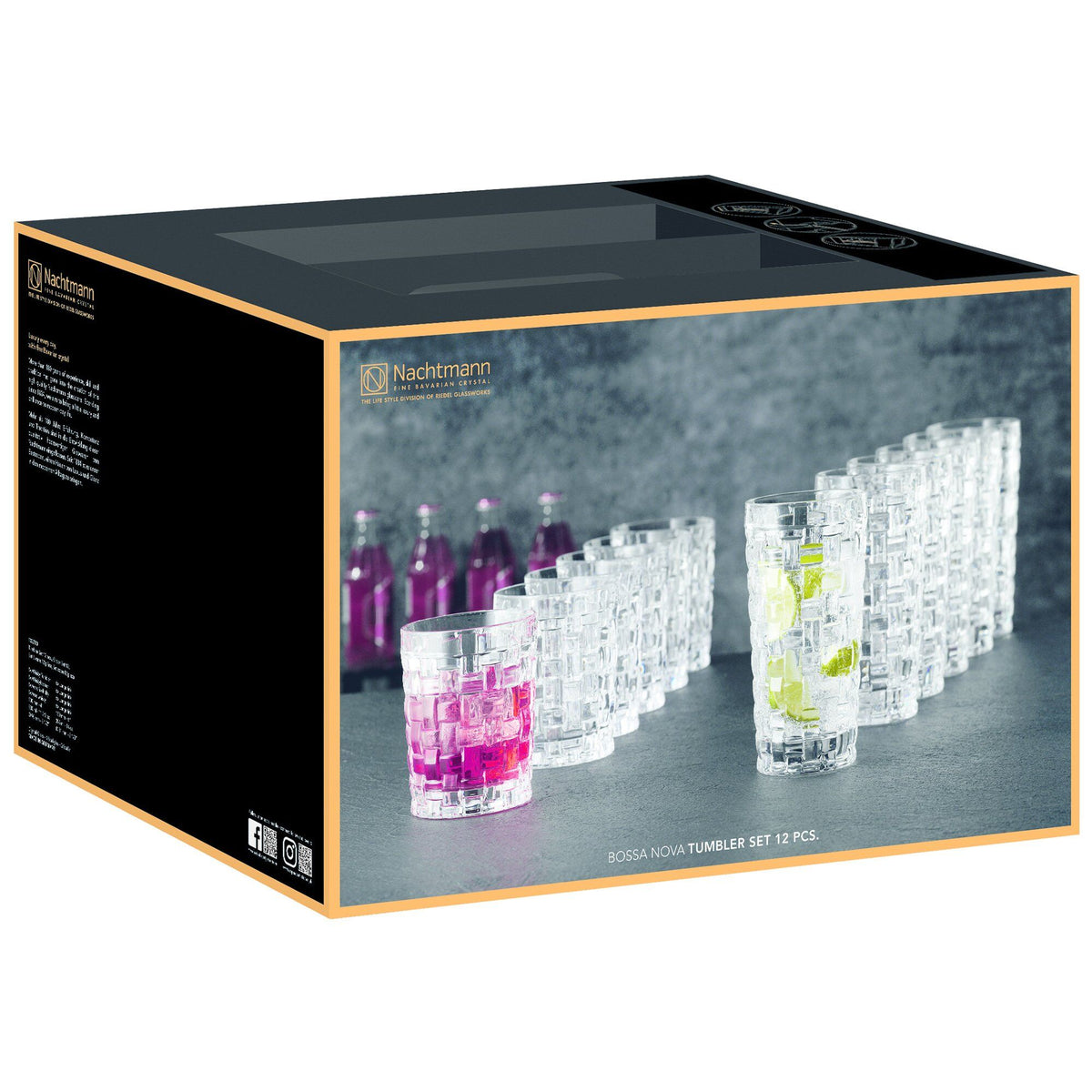 Nachtmann Bossa Nova longdrinkglas med karakteristisk form