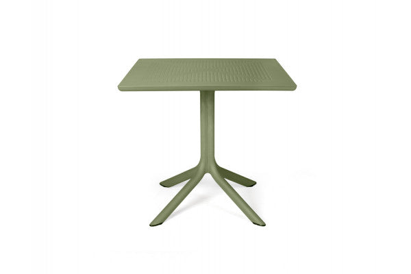 Se Nardi Clip Cafebord 80x80 cm - Agave ❤ Meget billig fragt og hurtig levering - Varenummer: Havemøbelland-DK4448 og barcode / Ean: 8010352082168 på lager - Udsalg på NARDI - Nardi Haveborde Få op til 69% i rabat - Over 1.798 brands samlet på udsalg