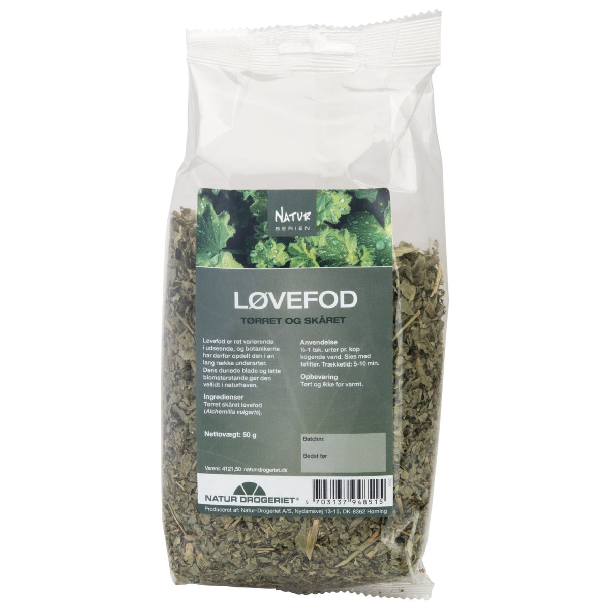 Pakning med Natur Drogeriet løvefod, 50 gram