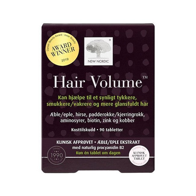 Pakning med New Nordic Hair Volume, 90 tabletter