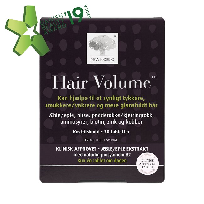New Nordic Hair Volume tabletter, pakning med 30 stk
