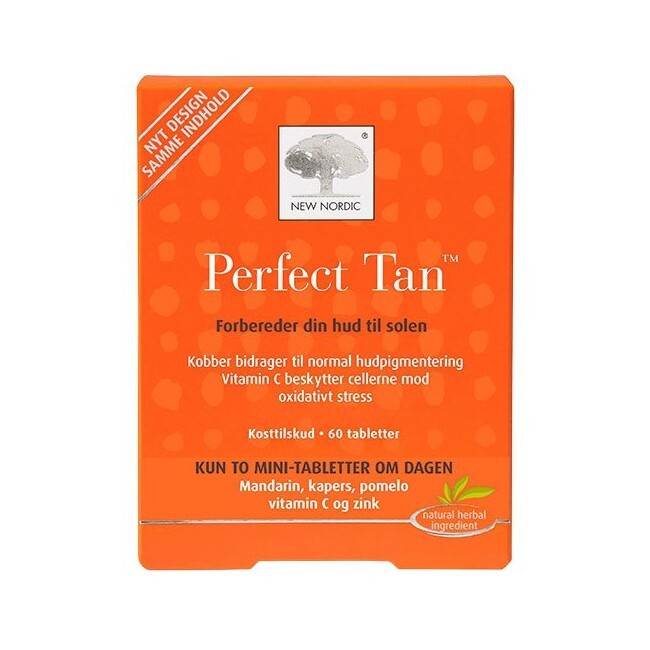 New Nordic Perfect Tan kosttilskud, pakke med 60 tabletter