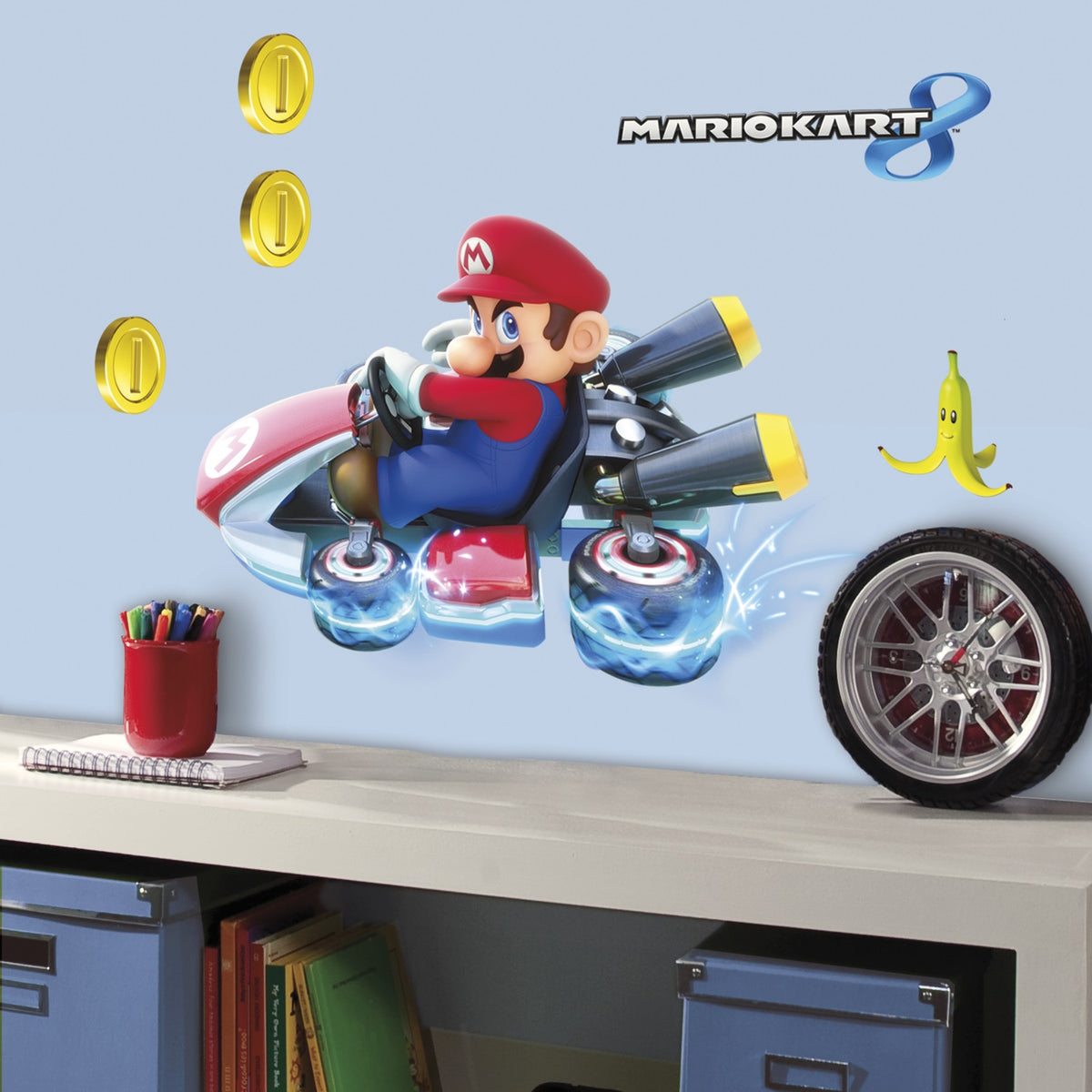 Se Nintendo Mario Kart Wallstickers ✔ Kæmpe udvalg i Roommates - Køb online på udsalg og tilbud lige nu ✔ Meget billig fragt og hurtig levering - Varenummer: MMAction-216111 og 34878771397 på lager - Udsalg på Wallstickers til børneværelset Spar stort – op til 71% - Over 2.739 mærker med kæmpe udsalg