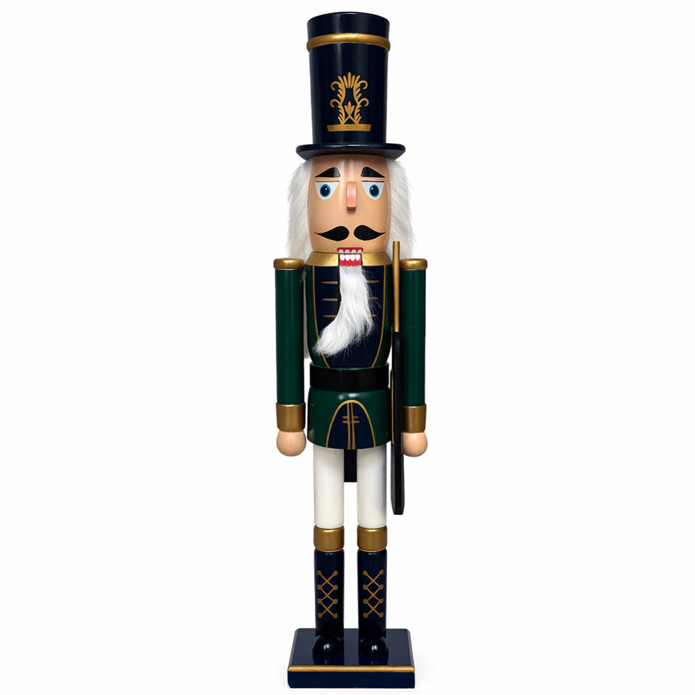 Stor nøddeknækker julemandsfigur i træ, 78 cm, model 2