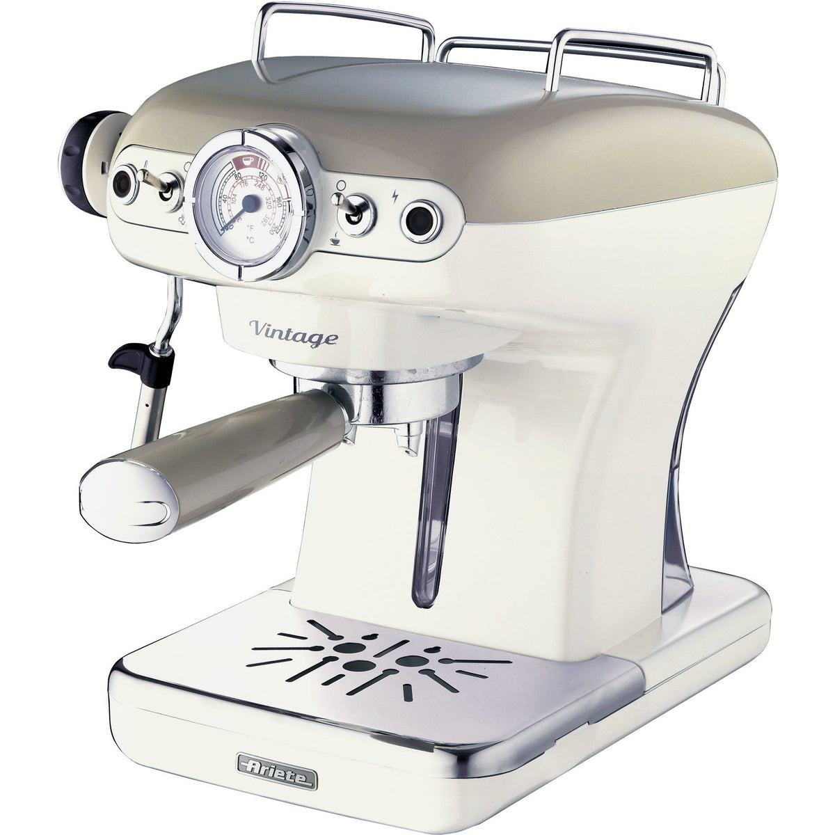 Beige Ariete semiautomatisk espressomaskine til hjemmet