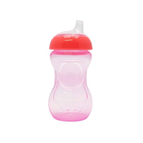 Nüby Mini Grip kop i pink til børn fra 4 måneder