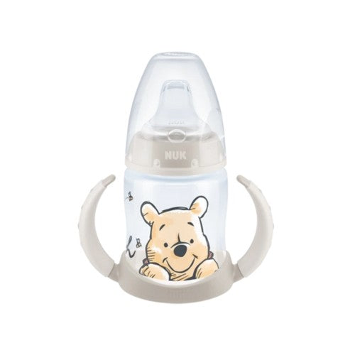 NUK First Choice+ Learner Bottle med Disney-motiv i beige, 150 ml, med håndtag