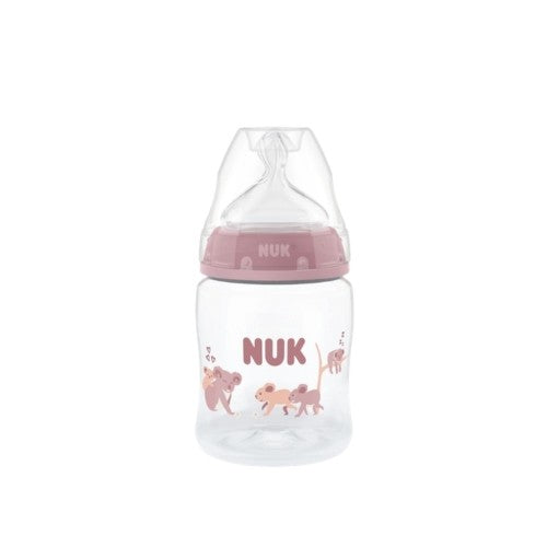 Nuk First Choice sutteflaske på 150 ml med temperaturkontrol og silikonesut