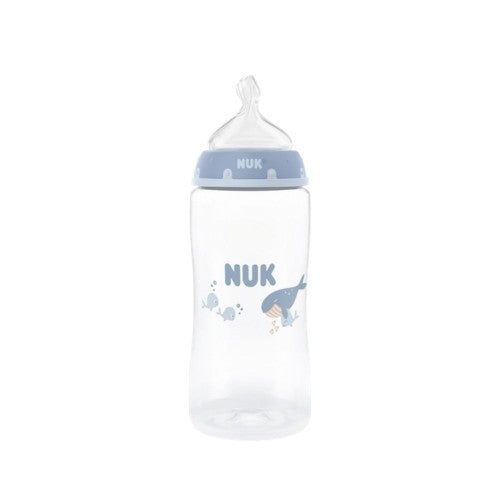 NUK First Choice Temperature Control sutteflaske på 300 ml med silikonesut