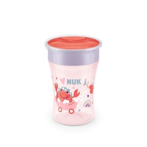 Lyserød NUK Magic Cup drikkekop med sødt print