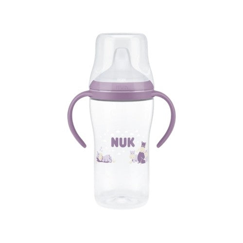 NUK Perfect Match learner bottle på 260 ml med silikonesugerør til børn
