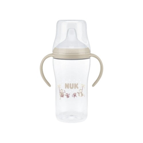 NUK Perfect Match læringsflaske på 260 ml med blødt silikonesugerør