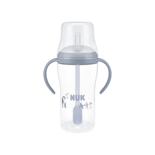 NUK Perfect Match Learner Bottle Straw på 260 ml med silikonesugerør