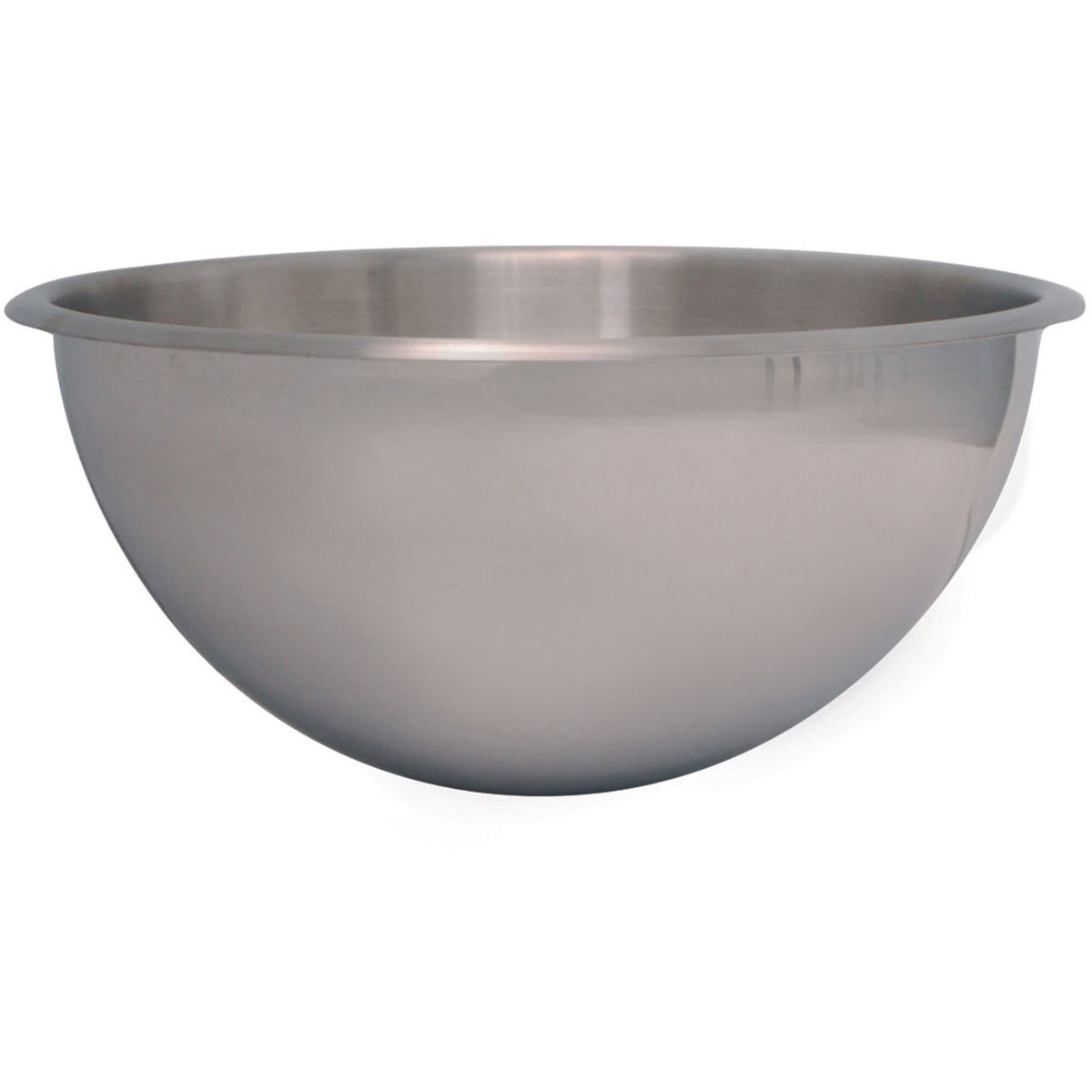 Stor rustfri stålskål fra De Buyer, 40 cm i diameter og 16,8 liter