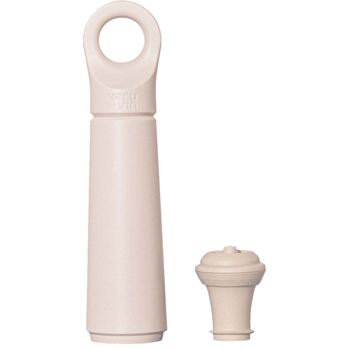 Sandfarvet Wine Saver Loop vinpumpe fra Vacu Vin