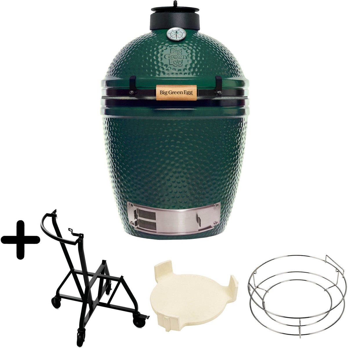 Big Green Egg kulgrill i størrelse medium med convEGGtor