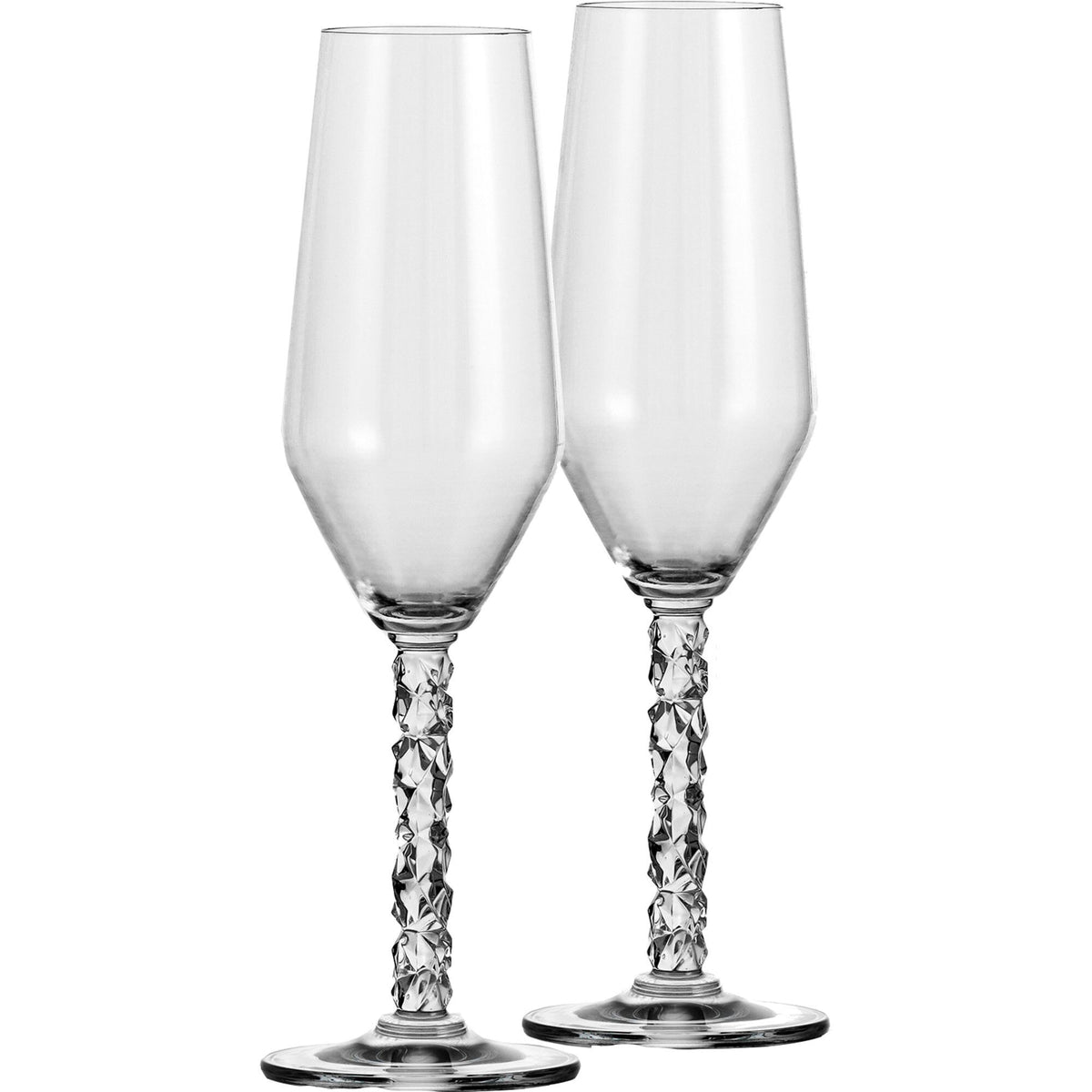 Orrefors Carat champagneglas fra Carat-serien, sæt med to glas