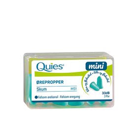 Se Quies Ørepropper mini skum 3 par ✔ Kæmpe udvalg i  KopK - Køb online på udsalg og tilbud lige nu ✔ Hurtig levering: 1 - 2 Hverdage samt billig fragt - Varenummer: HG-28591 og barcode / Ean: 3435178191002 på lager - Udsalg på Personlig pleje > > Spar op til 52% - Over 1354 kendte mærker på udsalg