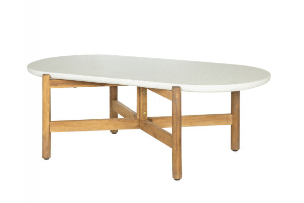 Se Olivia Sofabord - 60x120 cm - Akacie/terrazzo ❤ Lav fragtpris og hurtig levering - Varenummer: Havemøbelland-DK4730 - Udsalg på HAVEBORDE Op til 63% rabat - Mere end 1.329 populære mærker på udsalg