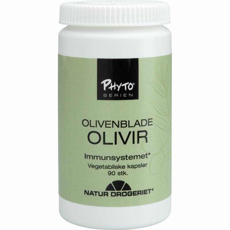 Pakke med Natur-Drogeriet Olivir, 90 kapsler med olivenblade