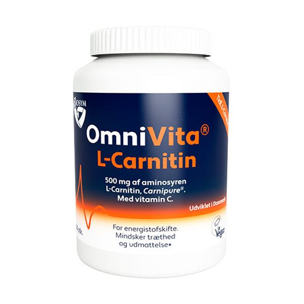 Se BioSym OmniVita L-Carnitin 100 kap. ✔ Kæmpe udvalg i BioSym - Køb online på udsalg og tilbud lige nu ✔ Lav fragtpris og hurtig levering - Varenummer: Helsegrossisten-54989 og 5705380168917 på lager - Udsalg på Sundhed > BioSym > Energi Op til 63% rabat - Over 1.329 mærker på online udsalg