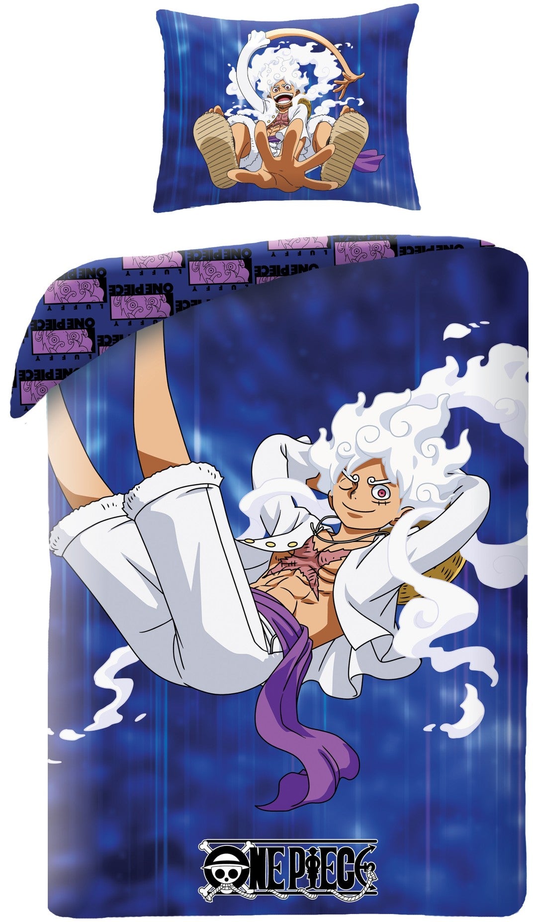 One Piece sengetøj med motiv af Luffy, model 2