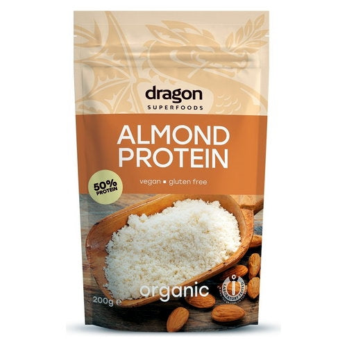 Pakke med Mandel Protein, 200 gram, fra Dragon Superfoods
