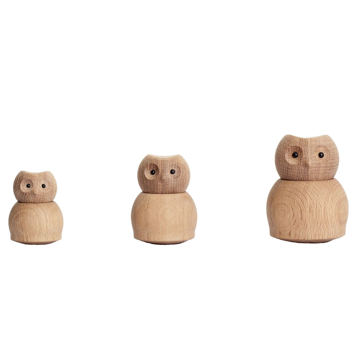 Lille ugle i massivt egetræ fra Andersen Furniture, 7,5 cm