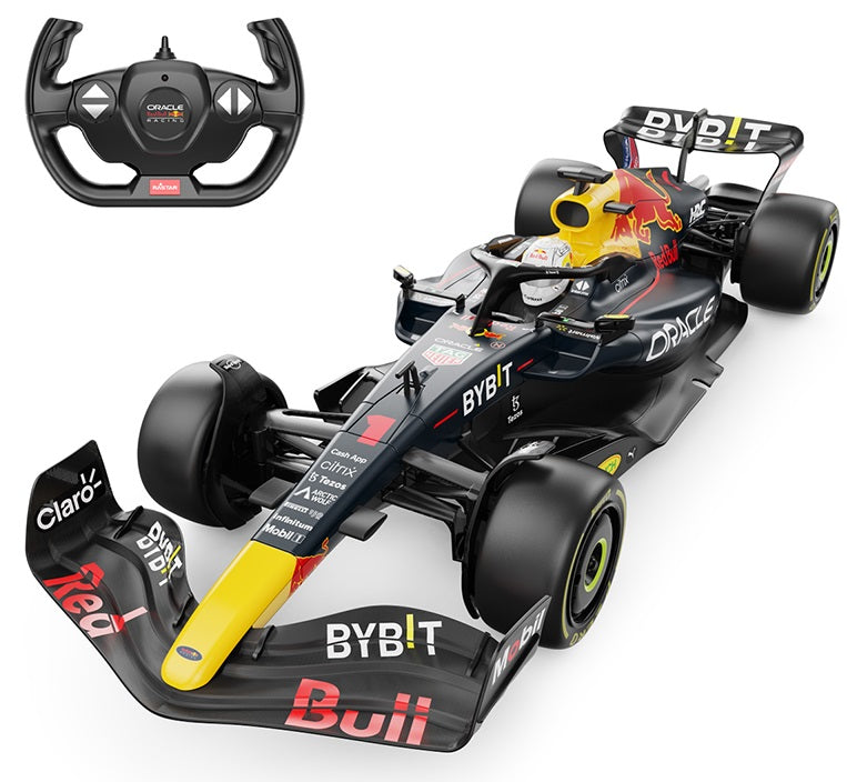 Se Oracle Red Bull Racing RB18 Fjernstyret Bil 1:12, 2.4G ✔ Kæmpe udvalg i Rastar - Køb online på udsalg og tilbud lige nu ✔ Meget billig fragt og hurtig levering - Varenummer: MMAction-20894700 og 6930751323032 på lager - Udsalg på Fjernstyret Biler, Større Op til 61% rabat - Kendte mærker på udsalg – over 1.329 mærker