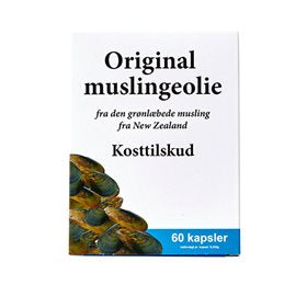Se Original Muslingeolie 60 kapsler ✔ Kæmpe udvalg i Bolig Magasin - Køb online på udsalg og tilbud lige nu ✔ Billig fragt • Hurtig levering - Varenummer: Helsegrossisten-55103 og 792649339909 på lager - Udsalg på Sundhed > Novasel EU Aps > Omega/fiskeolie Spar helt op til 79% - Over 739 kendte mærker på udsalg