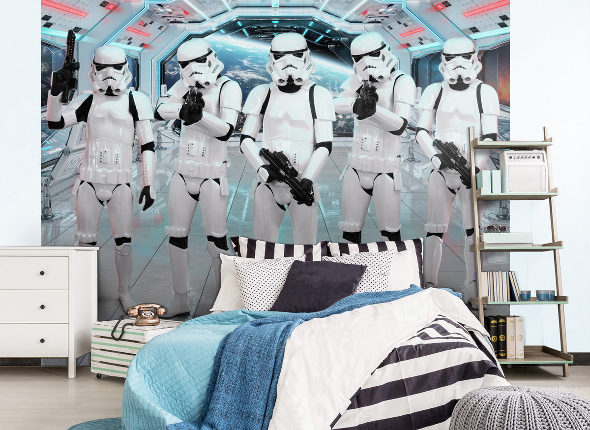 Se Original Stormtrooper tapet 243 x 305 cm ✔ Kæmpe udvalg i Walltastic - Køb online på udsalg og tilbud lige nu ✔ Hurtig levering til lave fragtpriser - Varenummer: MMAction-19847037 og 5060107047037 på lager - Udsalg på Tapet til børneværelset Spar stort – op til 53% - Over 2.739 mærker med kæmpe udsalg