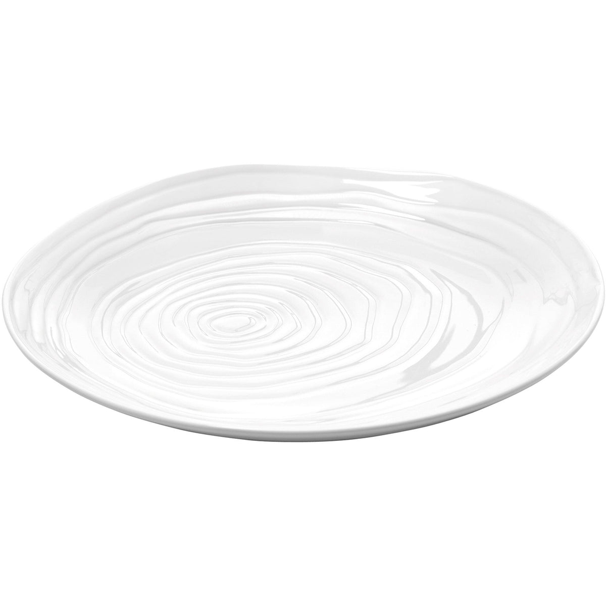 Pillivuyt Boulogne madtallerken, 26,5 cm i diameter, med reliefdekor