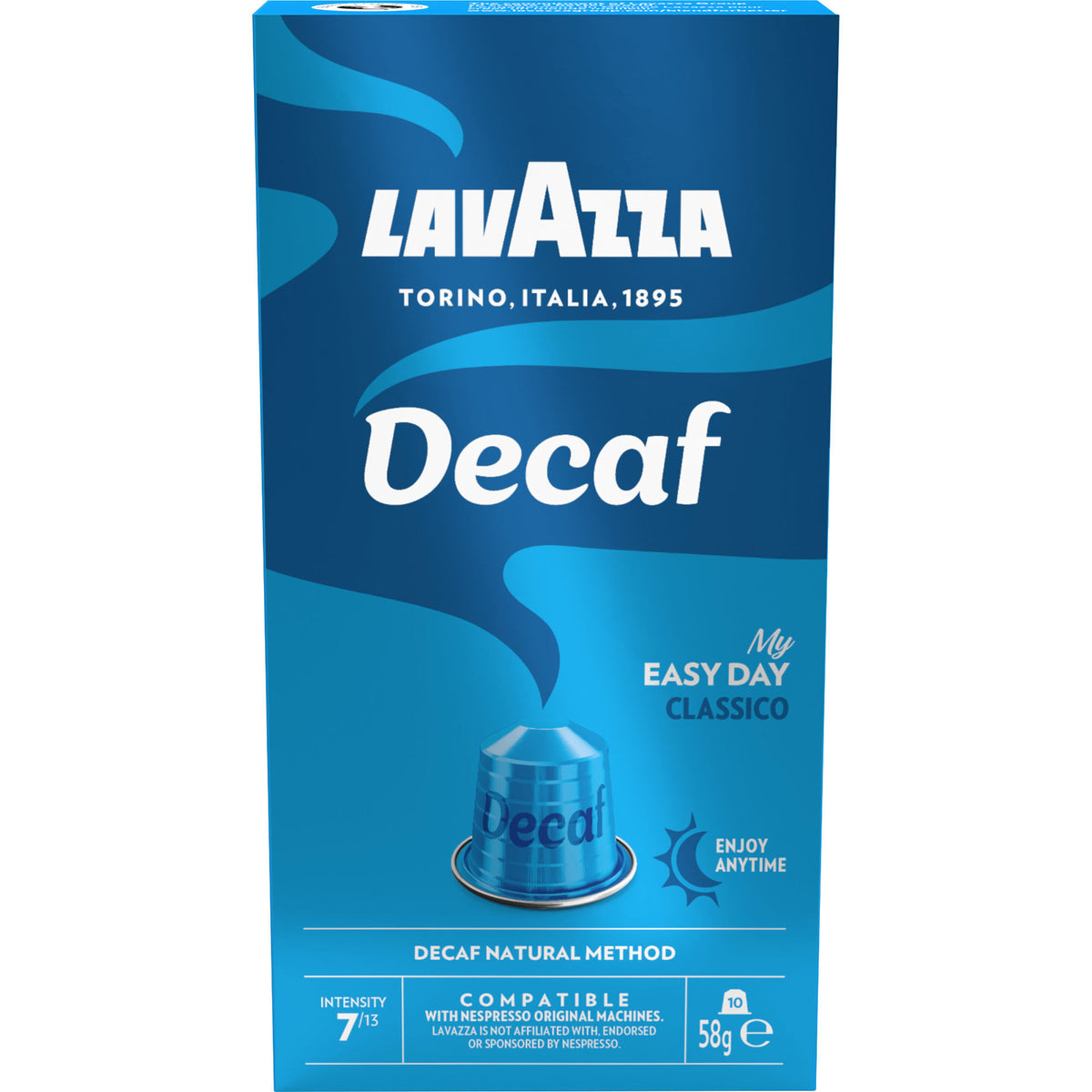 Lavazza Decaf Espresso My Easy Day kaffekapsler, 58 g med 10 stk.