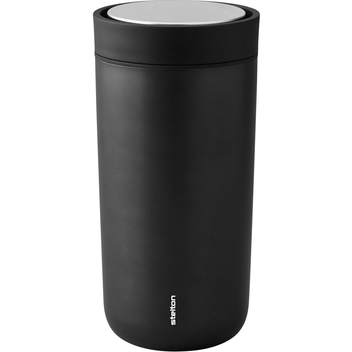 Stelton To Go Click termokop 0,4 liter i metallic sort med låg